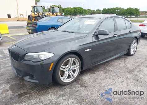 2013 BMW 550I из США, поврежденный, VIN WBAFR9C55DC271603